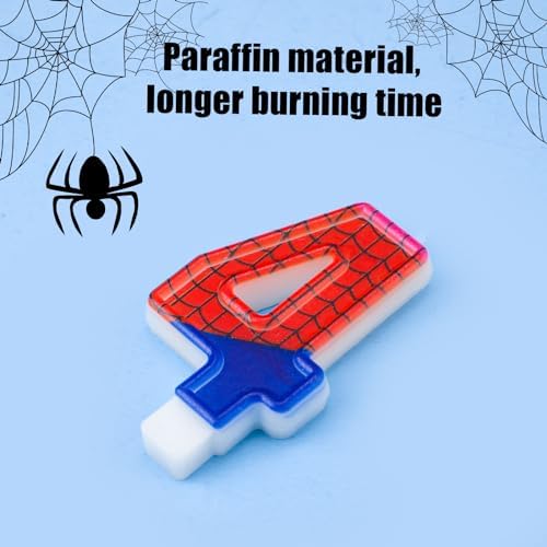 Spider Themed Birthday Candles with Storage Box