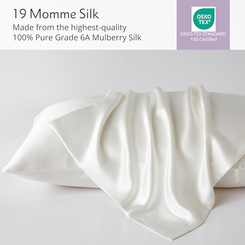 Mulberry Park 100 Silk Pillowcase - 19 Momme Grade 6A Mulberry Silk
