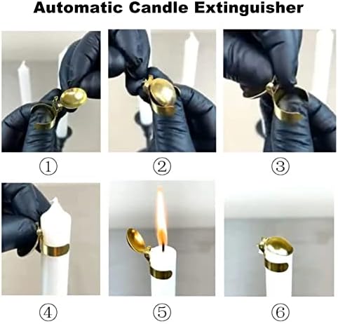 Diydeg 4Pcs Stainless Steel Candle Snuffer
