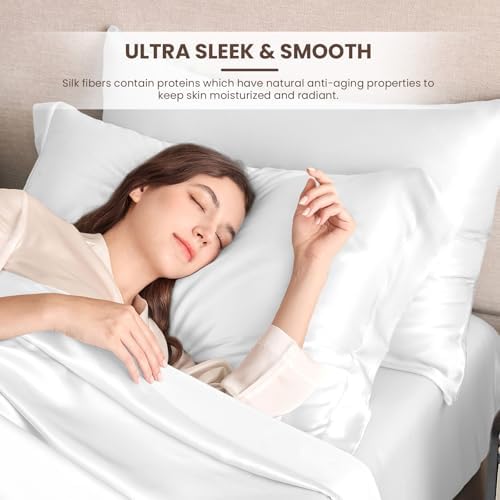 THXSILK 19 Momme Mulberry Silk Pillowcase Queen