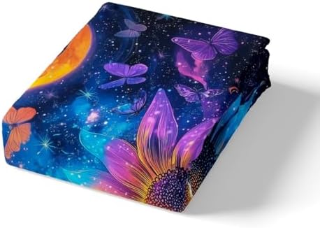 Manfei Sunflower Bed Sheet Set - Deep Pocket Twin with Pillowcase