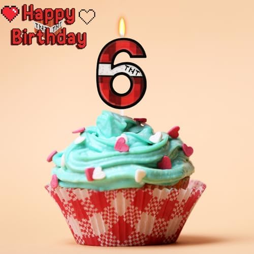 OGnomiFX Number 6 Pixel Game Candle
