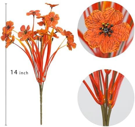 Ximiloor 21 Bundles Artificial Flowers Outdoor UV Resistant