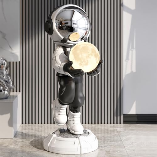 BULUXE 288 Astronaut Sculpture Figurine with LED Lamp