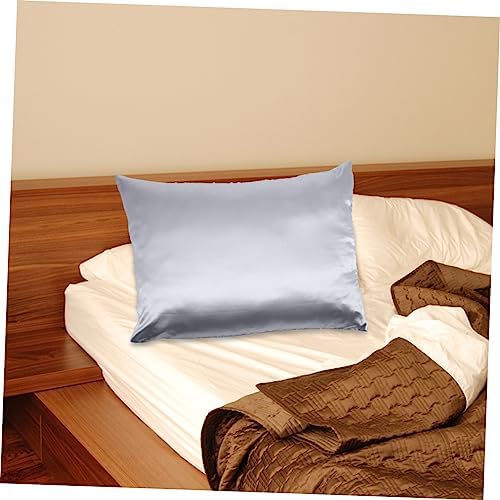 Healifty 2pcs Solid Polyester Pillow Covers with Zipper for Comfort
