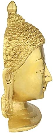 Amilav Collections Buddha Statue Golden Wall Hanging