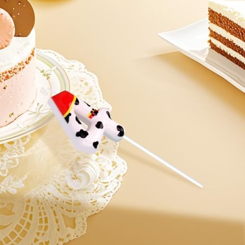 Candsun Dog Paw Birthday Candles - Number 4 Red