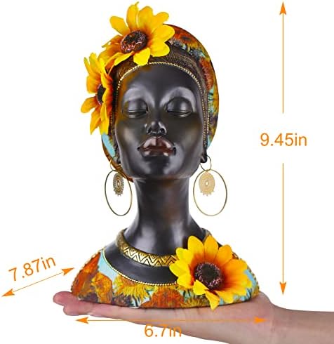 Modern African Women Statues - Resin Figurines for Home Decor