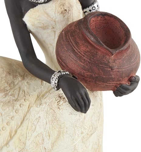 Deco 79 Polystone Woman Statue 6x6x10 Inch
