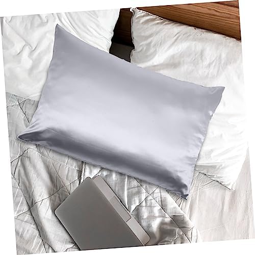 Healifty 2pcs Solid Polyester Pillow Covers with Zipper for Comfort