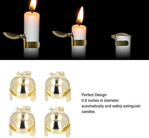 Diydeg 4Pcs Stainless Steel Candle Snuffer