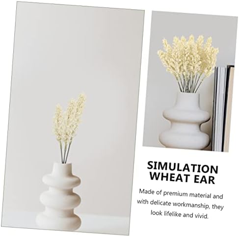Amosfun 24pcs Artificial Wheat Ear Decor Bouquet