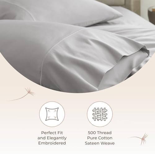 Whisper Organics Organic Cotton Pillow Cases King Size Set of 2
