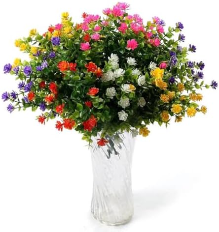 WANYANG 14 Bundle Artificial Flowers for Outdoor Use