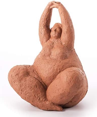 HAUCOZE Yoga Lady Sculpture 10 Inch Polyresin Statue