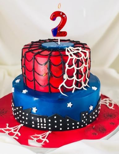 Gezan Spider Themed Birthday Candles Number 2