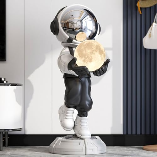 BULUXE 288 Astronaut Sculpture Figurine with LED Lamp