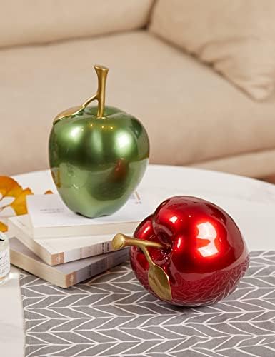 NENBOLEC Apple Sculpture Modern Polyresin Decor Statue