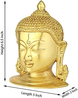 Amilav Collections Buddha Statue Golden Wall Hanging