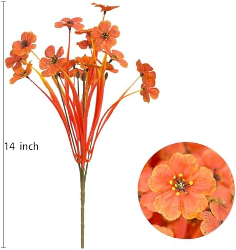 15 Stem Artificial Daffodils Deep Autumn Orange