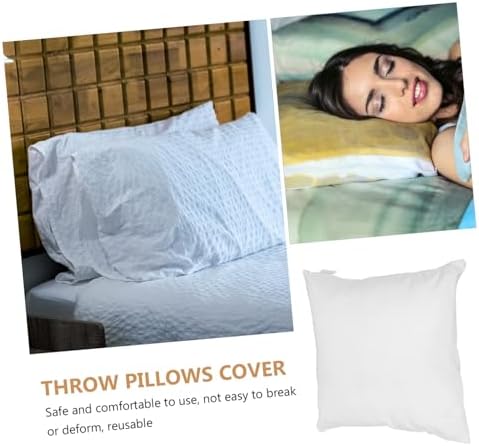 OUNONA Washable Zipper Pillow Cover Luxurious Brushed Fabric