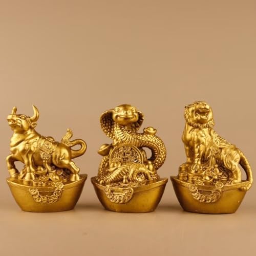 Julrybox Chinese Zodiac Monkey Brass Statue