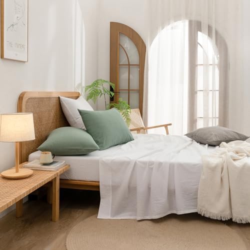 BESTOUCH 100 Cotton Pillowcase Set 20x30 Inches Queen Size