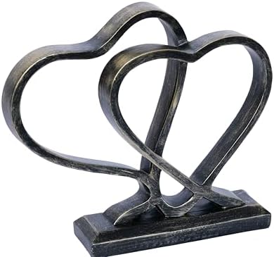 PUHOZN Heart Sculpture for Home Decor Gift