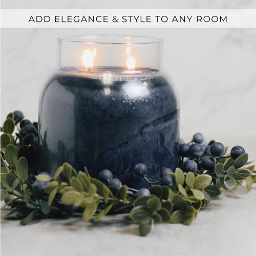 Small Wreath Candle Ring Artificial Flower Decor