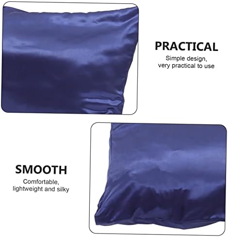 KICHOUSE 2-Piece Silk Pillowcase Set for Home Hotel and Travel