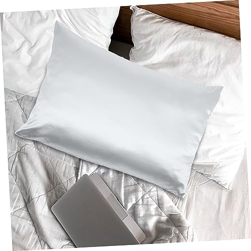 Cabilock 2pcs Ice Silk Pillowcase Zipper Soft and Breathable