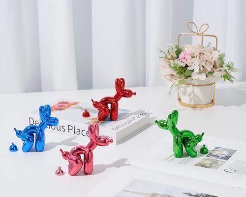 Artconal Balloon Dog Statue - Shiny Red Humorous Decor