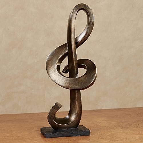 Touch of Class Treble Clef Sculpture - Bronze Resin Finish