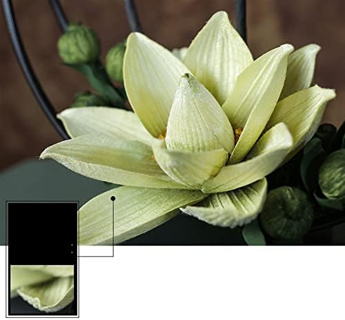 GaRcan Artificial Lotus Flowers with Pots Set