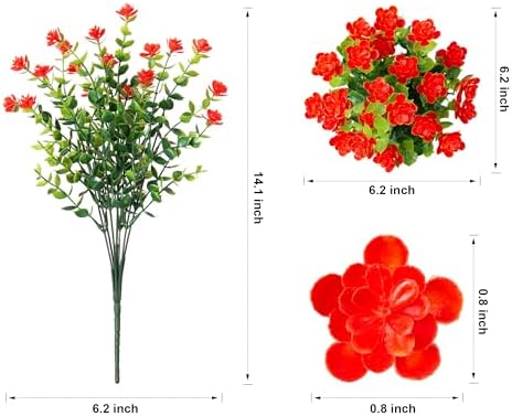 Ivydale Artificial Autumn Orange Flowers Outdoor Decor