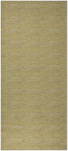 Ottomanson 27 x 6 Yellow Cotton Area Rug