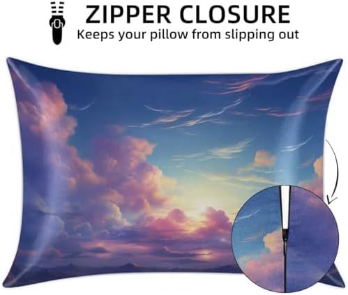 Dreamscape Satin Pillowcase 20x26in Standard Size with Zipper