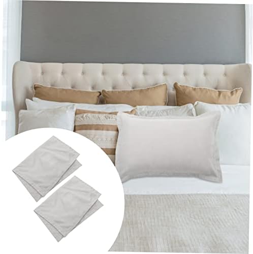 Ciieeo 2Pcs Washable Pillow Covers for Bedroom and Hotel Use