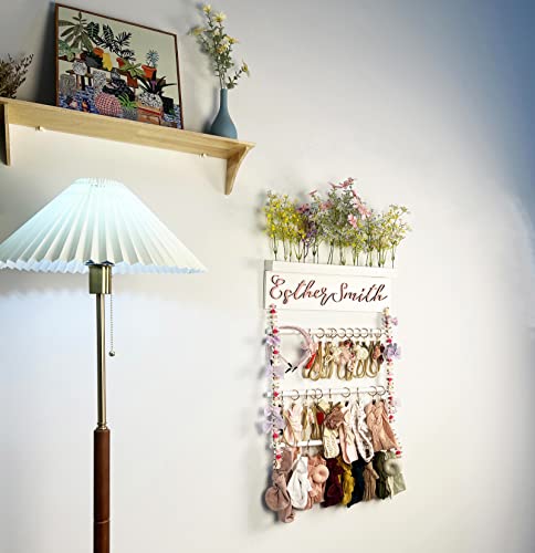 Personalized Baby Girl Hair Bow Holder Organizer