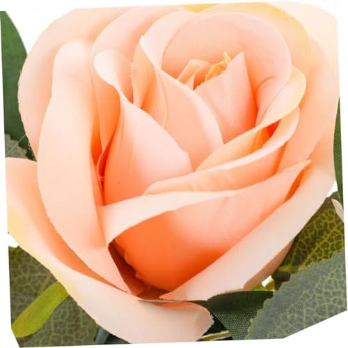 IMIKEYA Artificial Flower Candle Wreath for Pillars