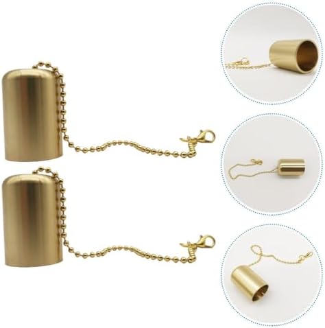 Veemoon 2Pcs Brass Candle Snuffer with Chain 1