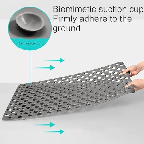 Haoyull Non-Slip Waterproof Shower Mat with Suction Cups