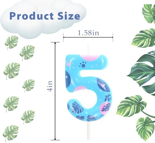OGnomiFX 5th Birthday Number 5 Candle Cartoon Island Theme