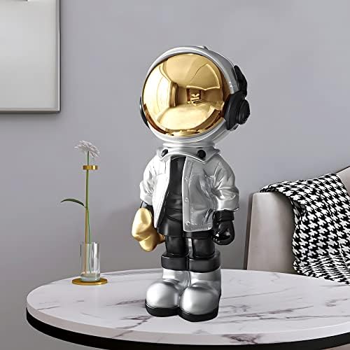 Dosker Silver Astronaut Statue Spaceman Figurine