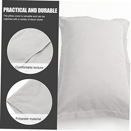 Zerodeko 2pcs Brushed Pillowcases with Shams