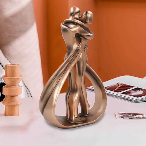 HIZEFSOO Resin Couple Statue Modern Romantic Sculpture