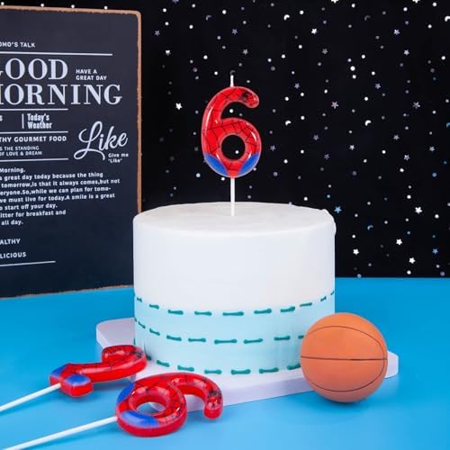 PHD CAKE Spider Number 6 Birthday Candle 276 Inch