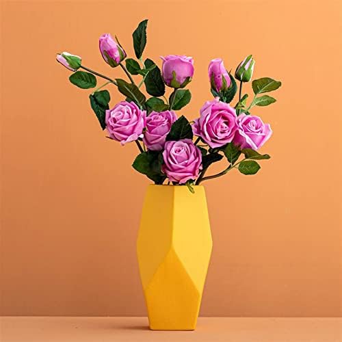 Artificial Flower Bouquet Set with Modern Vase