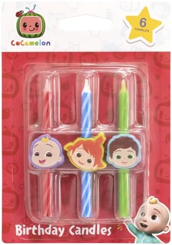 CoComelon Birthday Candles 6 Candles with Characters