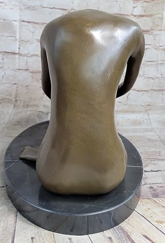 European Bronze Sculpture Sitting Nude Lady Figurine